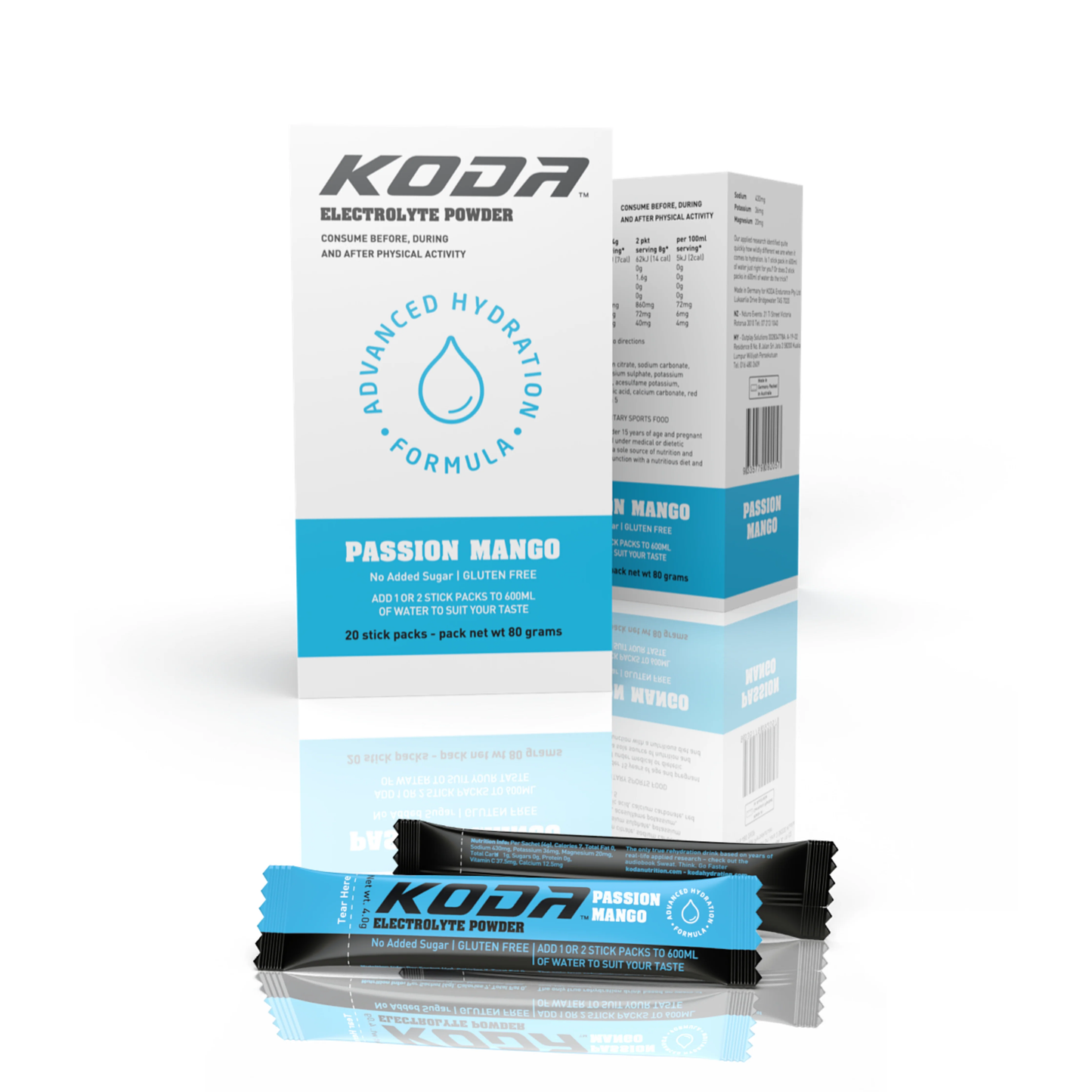 Koda Passion Mango Electrolyte Stick - Pack 20
