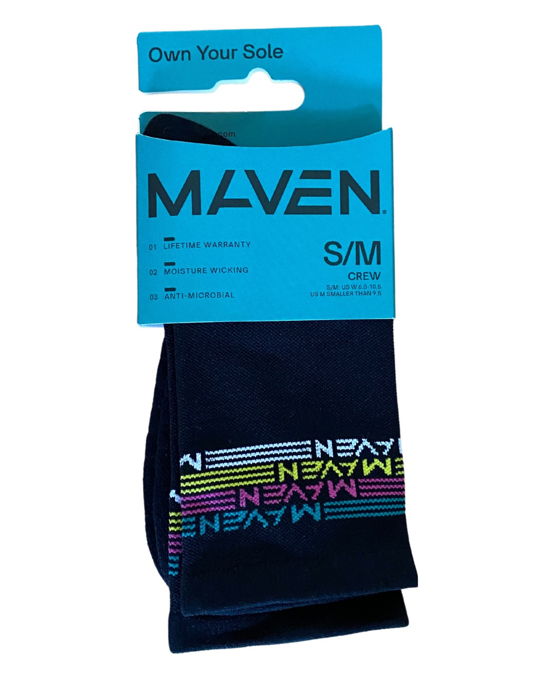 Unisex Maven Crew Running Sock